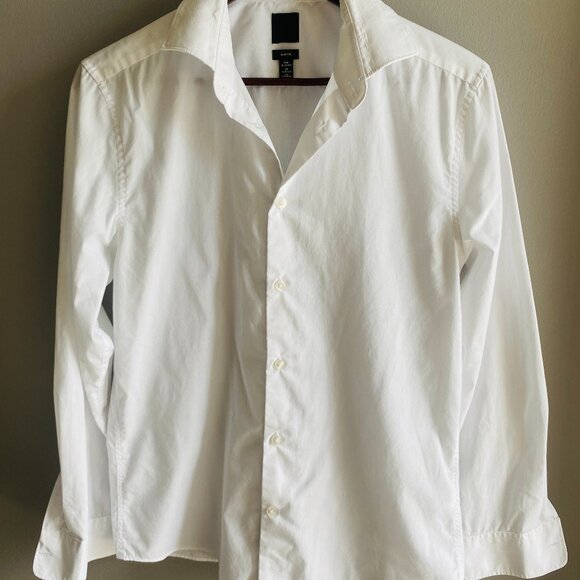 H&M Men's Slim Fit Dress Shirt - White - Picture 2 of 5